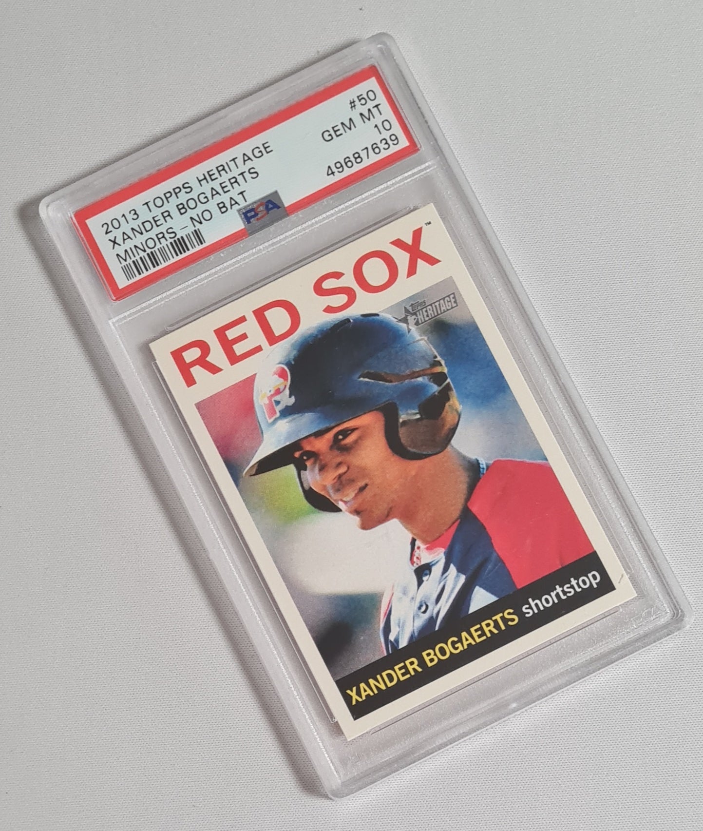 Xander Bogaerts - 2013 Topps Heritage Minor - No Bat MLB Red Sox #50 PSA 10 GEM MINT