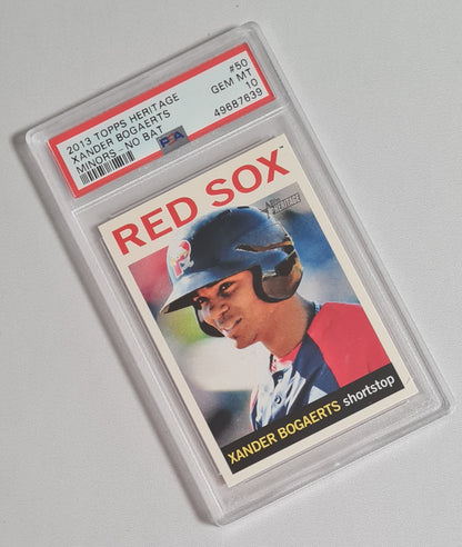 Xander Bogaerts - 2013 Topps Heritage Minor - No Bat MLB Red Sox #50 PSA 10 GEM MINT