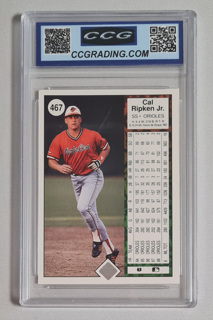 Cal Ripken Jr. - 1989 Upper Deck Baseball MLB Baltimore Orioles #467 CCG 8.5 NM- MINT