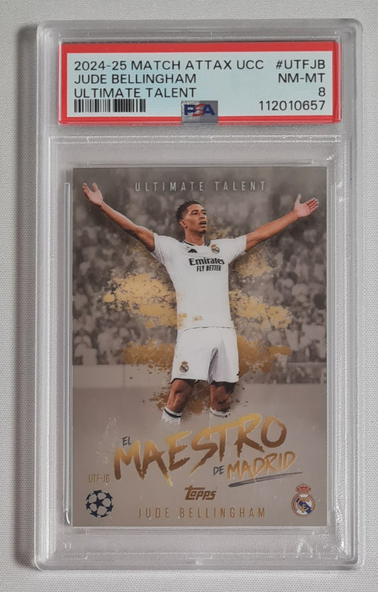 Jude Bellingham - 2024/25 Match Attax UCC Ultimate Talent #UTFJB PSA 8 NM-MT