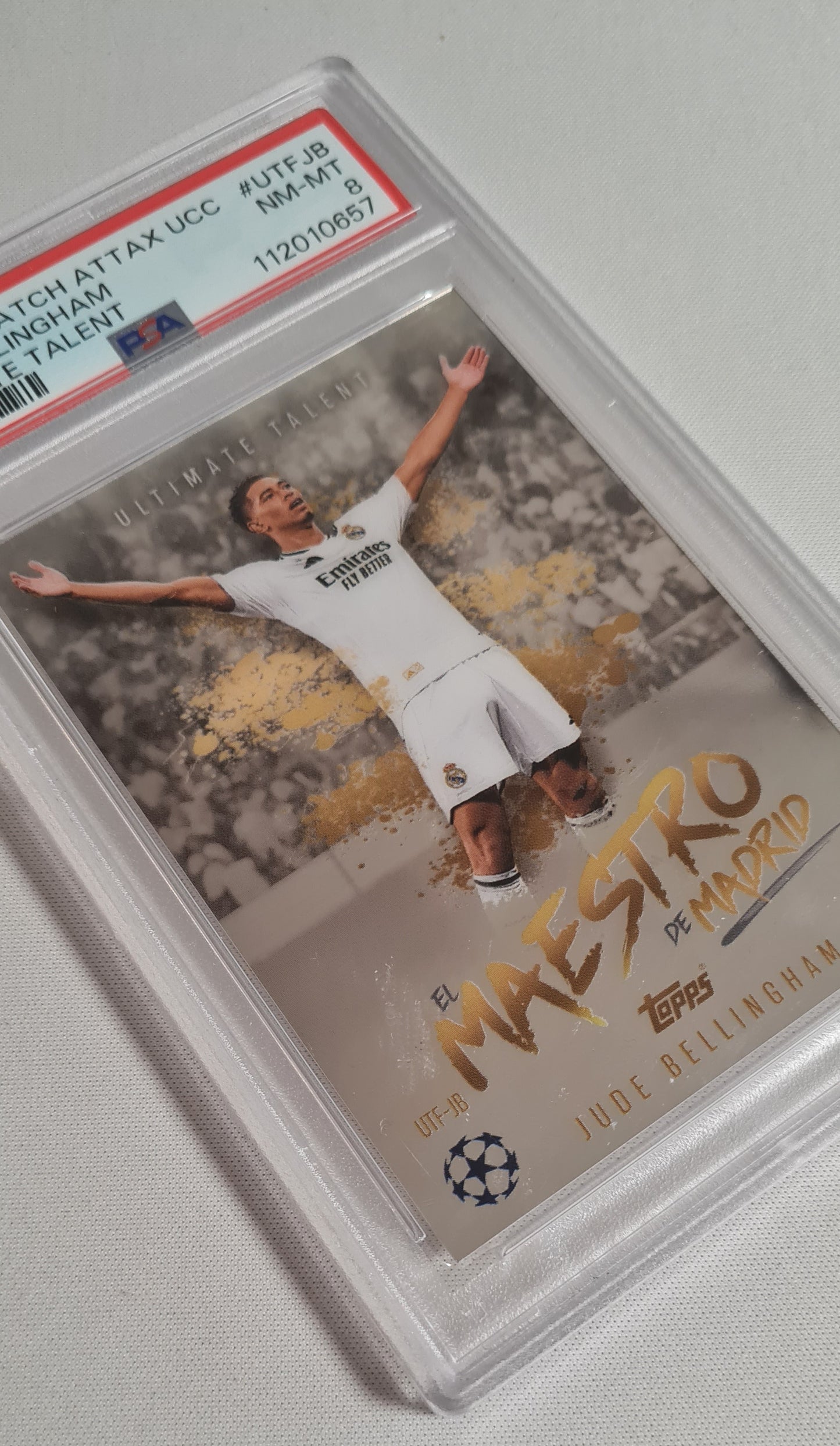 Jude Bellingham - 2024/25 Match Attax UCC Ultimate Talent #UTFJB PSA 8 NM-MT