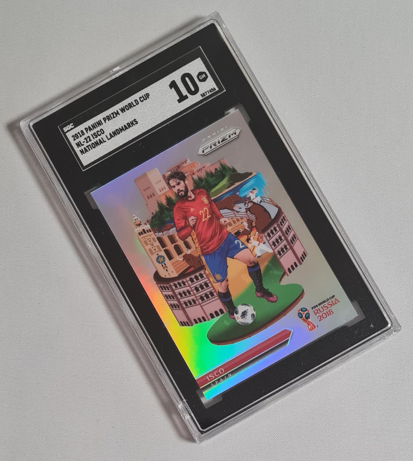 Isco - 2018 Panini Prizm World Cup National Landmarks #NL-22 SGC 10 GEM MINT