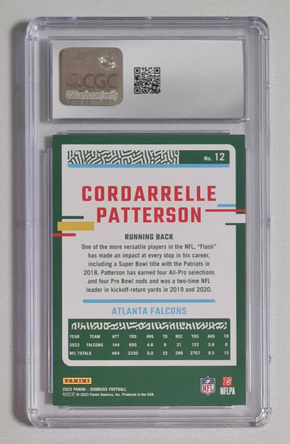 Cordarrelle Patterson - 2023 Panini Donruss Football NFL Atlanta Falcons #12 CGC 9 MINT