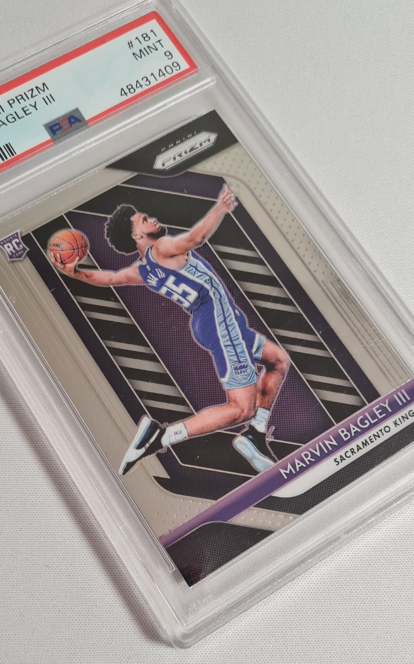 Marvin Bagley III - 2018 Panini Prizm Basketball NBA Sacramento Kings (RC) #181 PSA 9