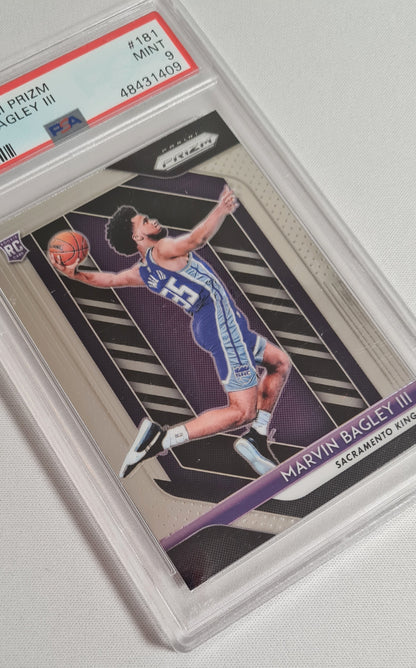 Marvin Bagley III - 2018 Panini Prizm Basketball NBA Sacramento Kings (RC) #181 PSA 9