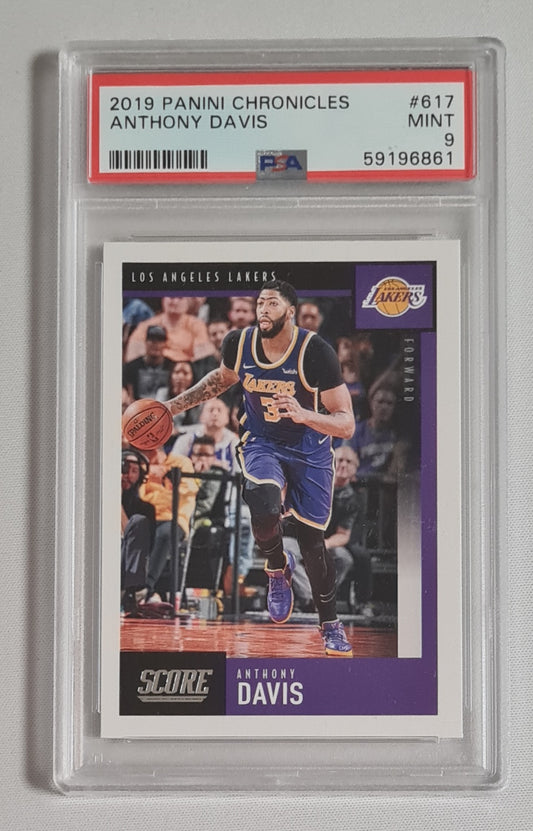 Anthony Davis - 2019 Panini Chronicles Score Basketball NBA LA Lakers #617 PSA 9 MINT
