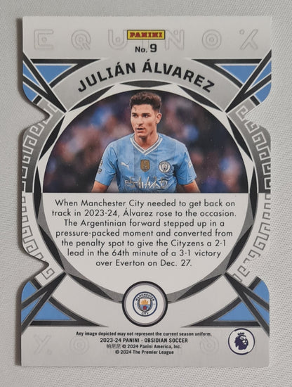 Julian Alvarez - 2023/24 Panini Obsidian Soccer Manchester City Equinox #9