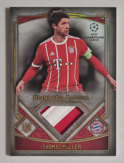 Thomas Muller - 2018 Topps Meaningful Material FC Bayern Munchen (CL) #MMSR-TM /Patch/Relic /50