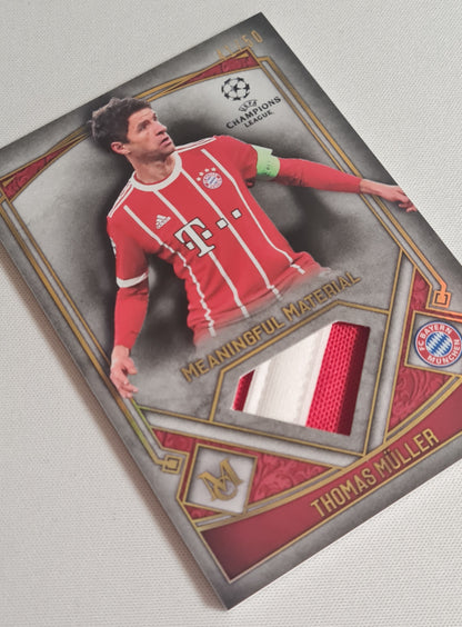 Thomas Muller - 2018 Topps Meaningful Material FC Bayern Munchen (CL) #MMSR-TM /Patch/Relic /50