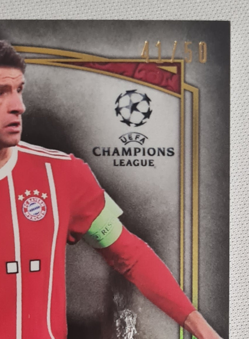 Thomas Muller - 2018 Topps Meaningful Material FC Bayern Munchen (CL) #MMSR-TM /Patch/Relic /50