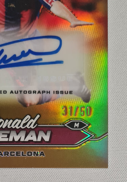 Ronald Koeman - 2024 Topps Stadium Chrome FC Barcelona #CA-RK Gold /50 /Autograph