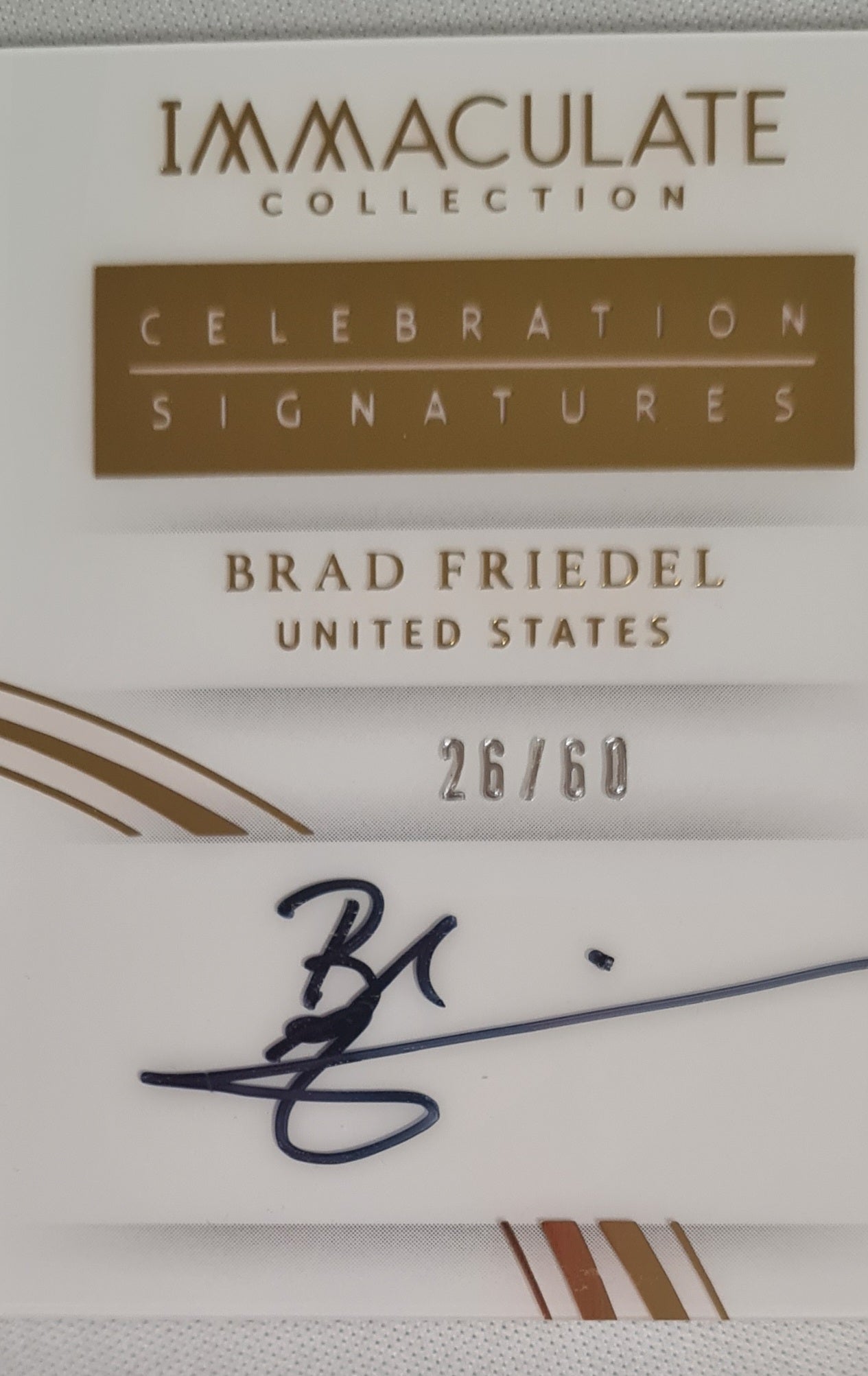 Brad Friedel - 2017 Panini Immaculate Collection Soccer National Team USA Celebration Signatures #CS-BF /60 /on card Autograph