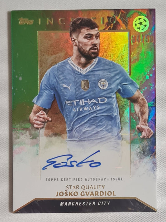 Josko Gvardiol - 2024 Topps Inception Star Quality Manchester City #SQA-JG /99 /Auto