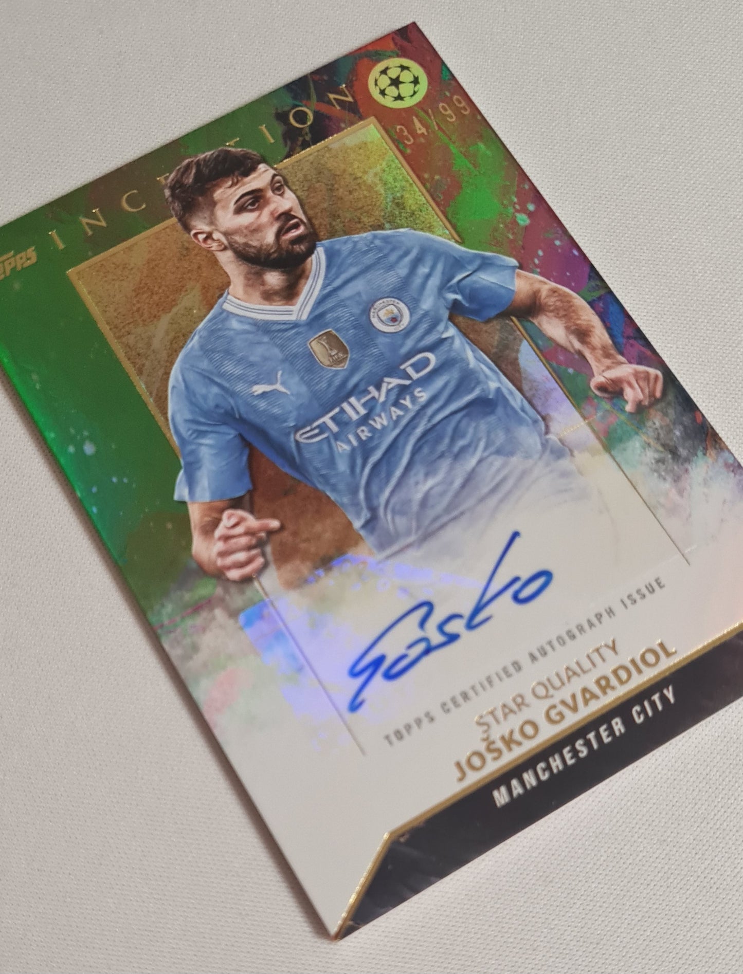Josko Gvardiol - 2024 Topps Inception Star Quality Manchester City #SQA-JG /99 /Auto