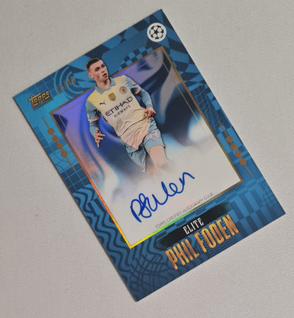 Phil Foden - 2024 Topps Elite Manchester City (CL) /49 /Auto