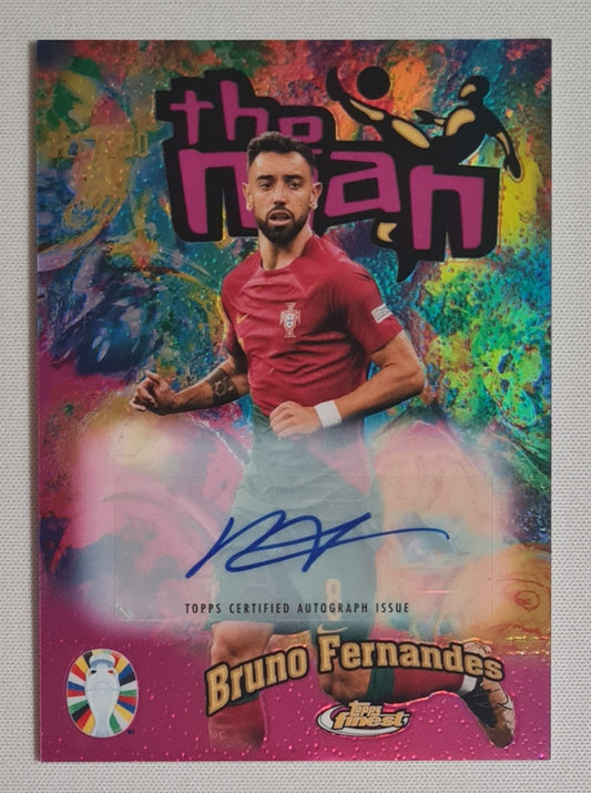Bruno Fernandes - 2024 Topps Finest The Man Road to UEFA Euro 2024 #TM-BF /350 /Auto