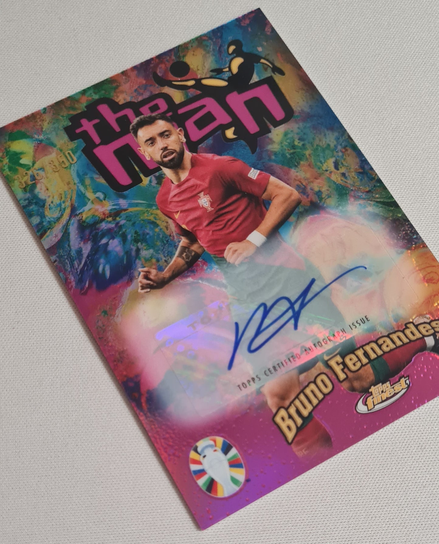 Bruno Fernandes - 2024 Topps Finest The Man Road to UEFA Euro 2024 #TM-BF /350 /Auto