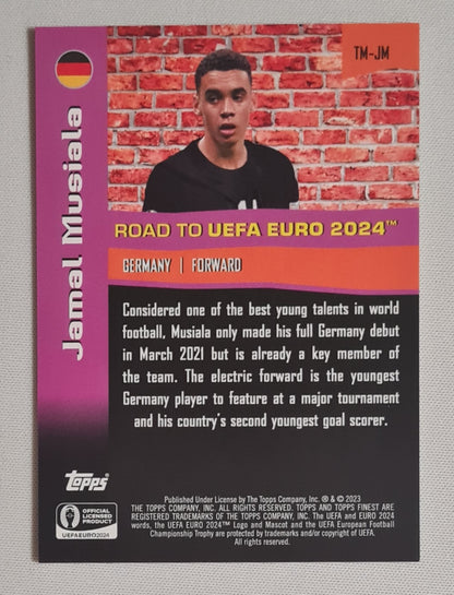 Jamal Musiala - 2023 Topps Finest The Man Road to UEFA Euro 2024 #TM-JM /75