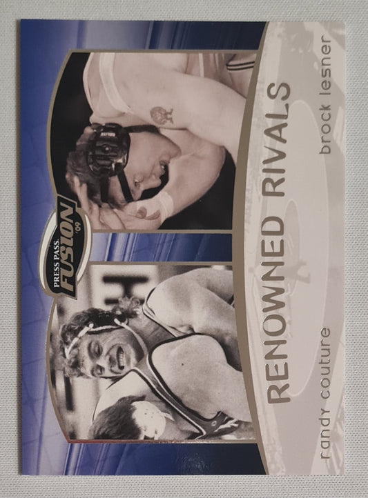 Randy Couture & Brock Lesner - 2009 Press Pass Fusion Renowned Rivals #RR-10