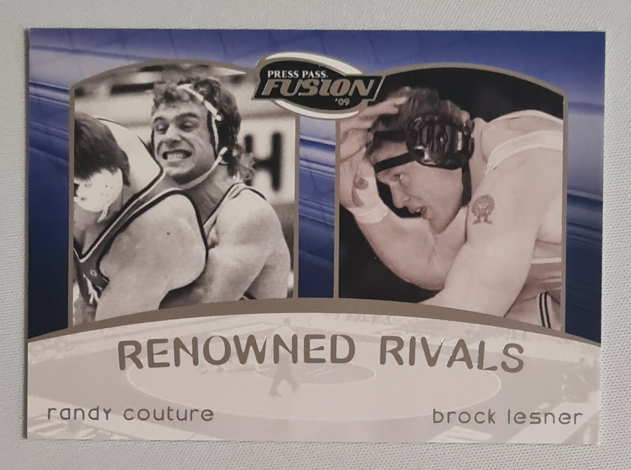 Randy Couture & Brock Lesner - 2009 Press Pass Fusion Renowned Rivals #RR-10