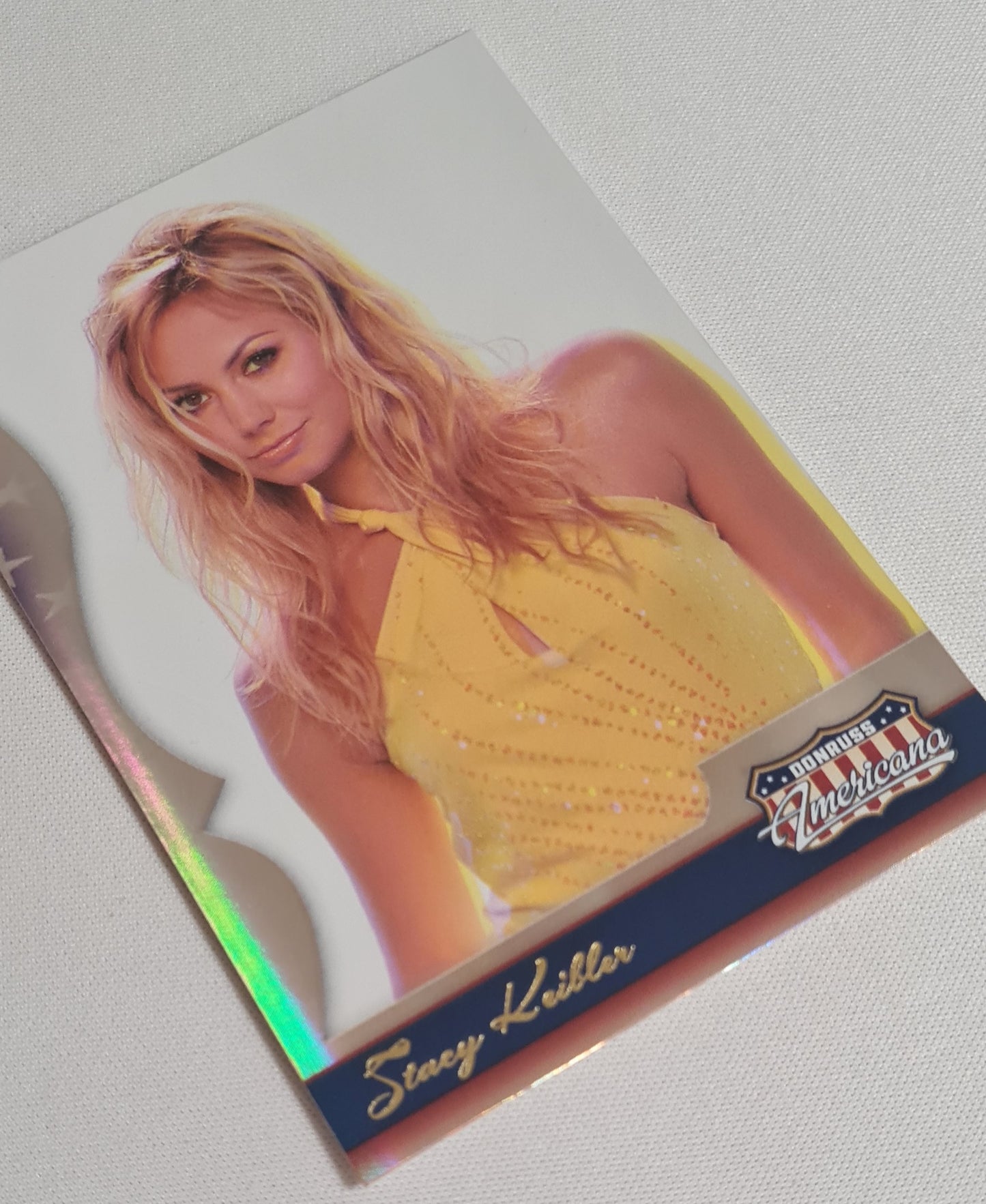 Stacy Keibler - 2007 Donruss Playoff L.P. Print Americana WWE Wrestling Diva #2 Refractor