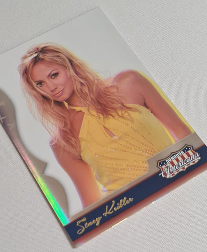 Stacy Keibler - 2007 Donruss Playoff L.P. Print Americana WWE Wrestling Diva #2 Refractor