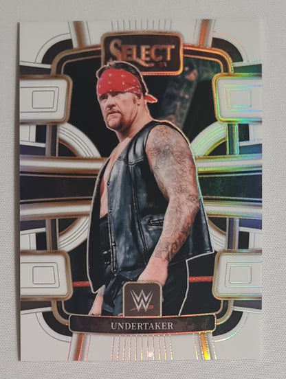 Undertaker - 2024 Panini Select WWE Wrestling Legends #17 Concourse White Prizm /125