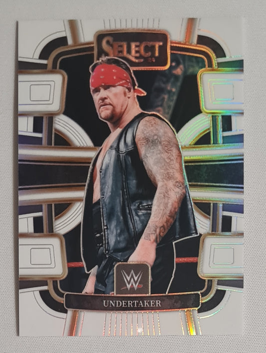 Undertaker - 2024 Panini Select WWE Wrestling Legends #17 Concourse White Prizm /125