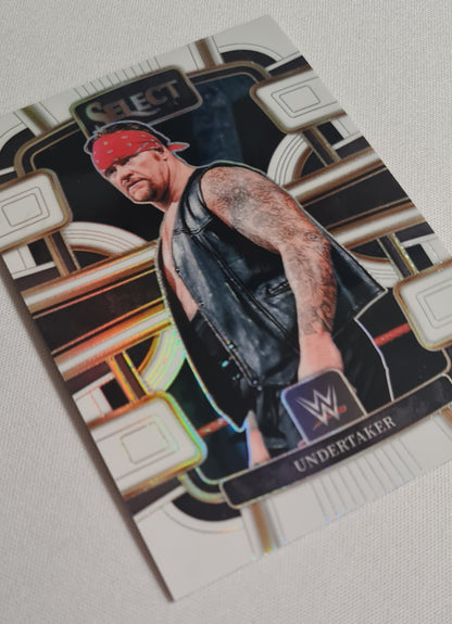 Undertaker - 2024 Panini Select WWE Wrestling Legends #17 Concourse White Prizm /125