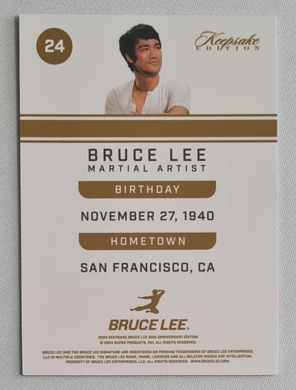 Bruce Lee - 2024 Keepsake Edition 50th Anniversary Bruce Lee Martial Artist #24 Blue/100