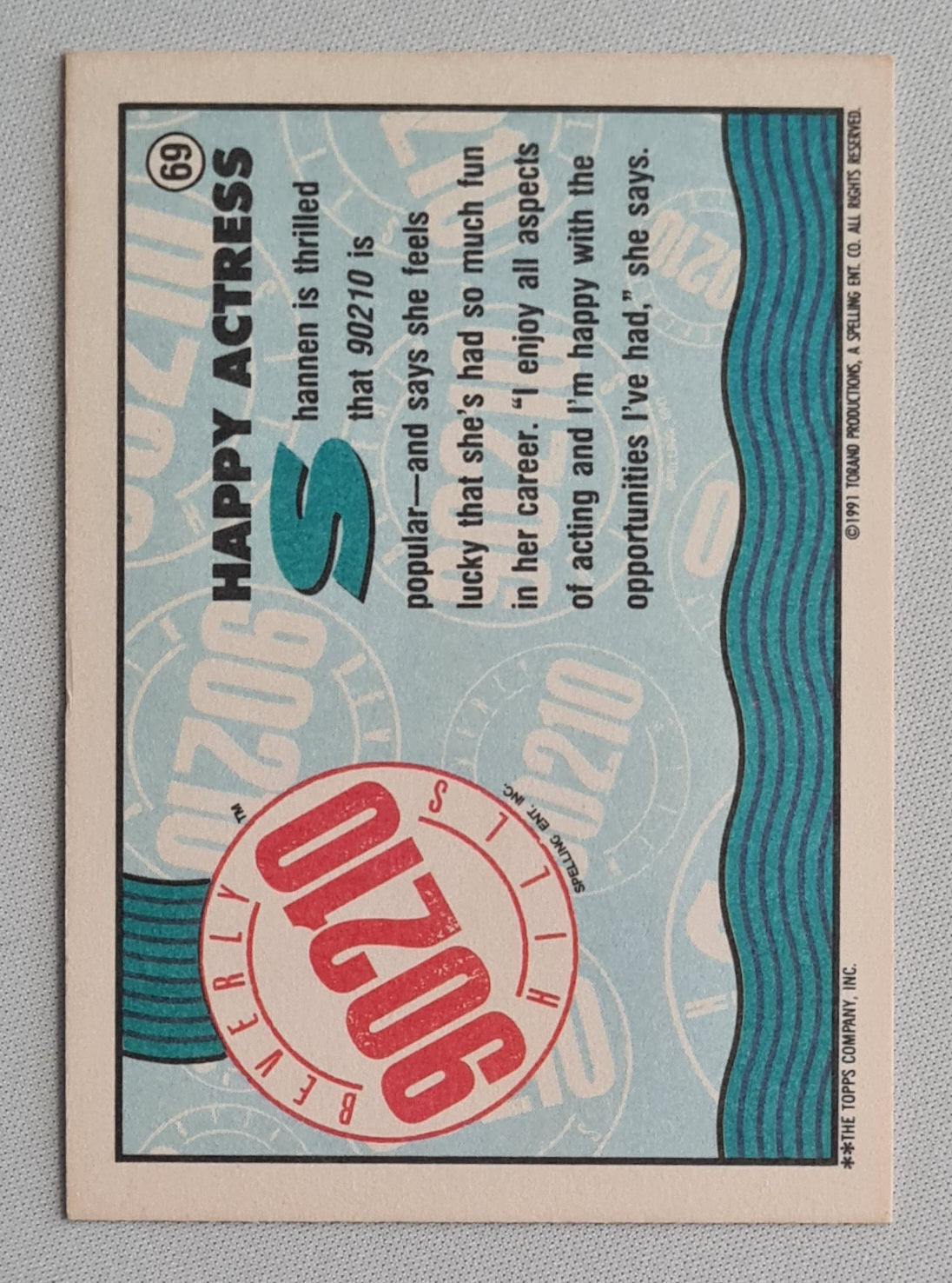 Beverly Hills 90210 - 1991 Torand Productions Happy Actress (featuring: Shannen) #69