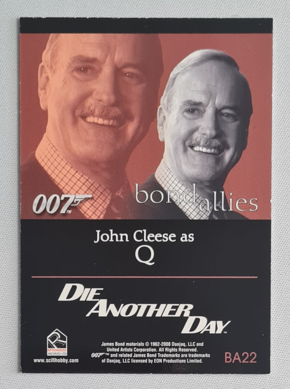 Q - 1962-2008 Danjaq James Bond 007 - Die Another Day - (featuring: John Cleese as Q) #BA22