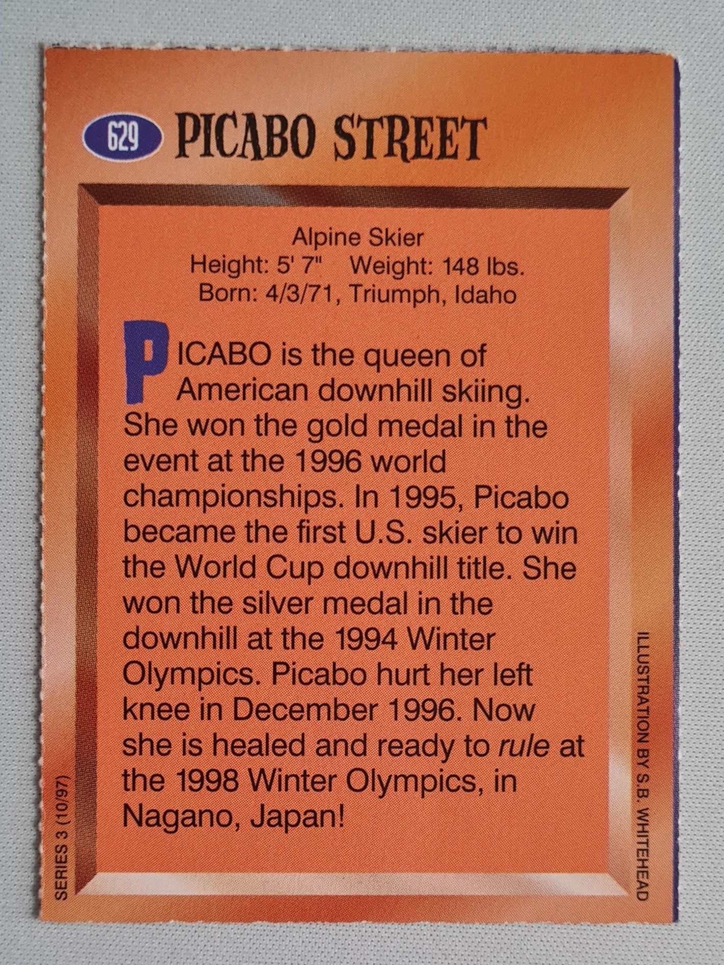Picabo Street - 1997 Sports Illustrated Kids - Alpine Skier as The Snow Queen Series 3 (10/97) #629