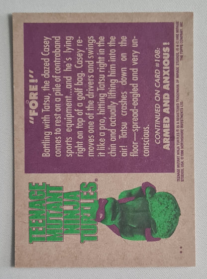 Teenage Mutant Ninja Turtles - 1990 Topps "Fore!" #107