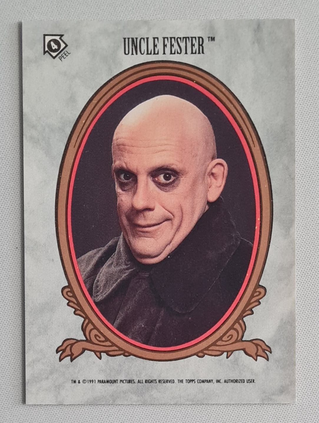 Addams Family - 1991 Topps Paramount Pictures #4 Featuring: Uncle Fester