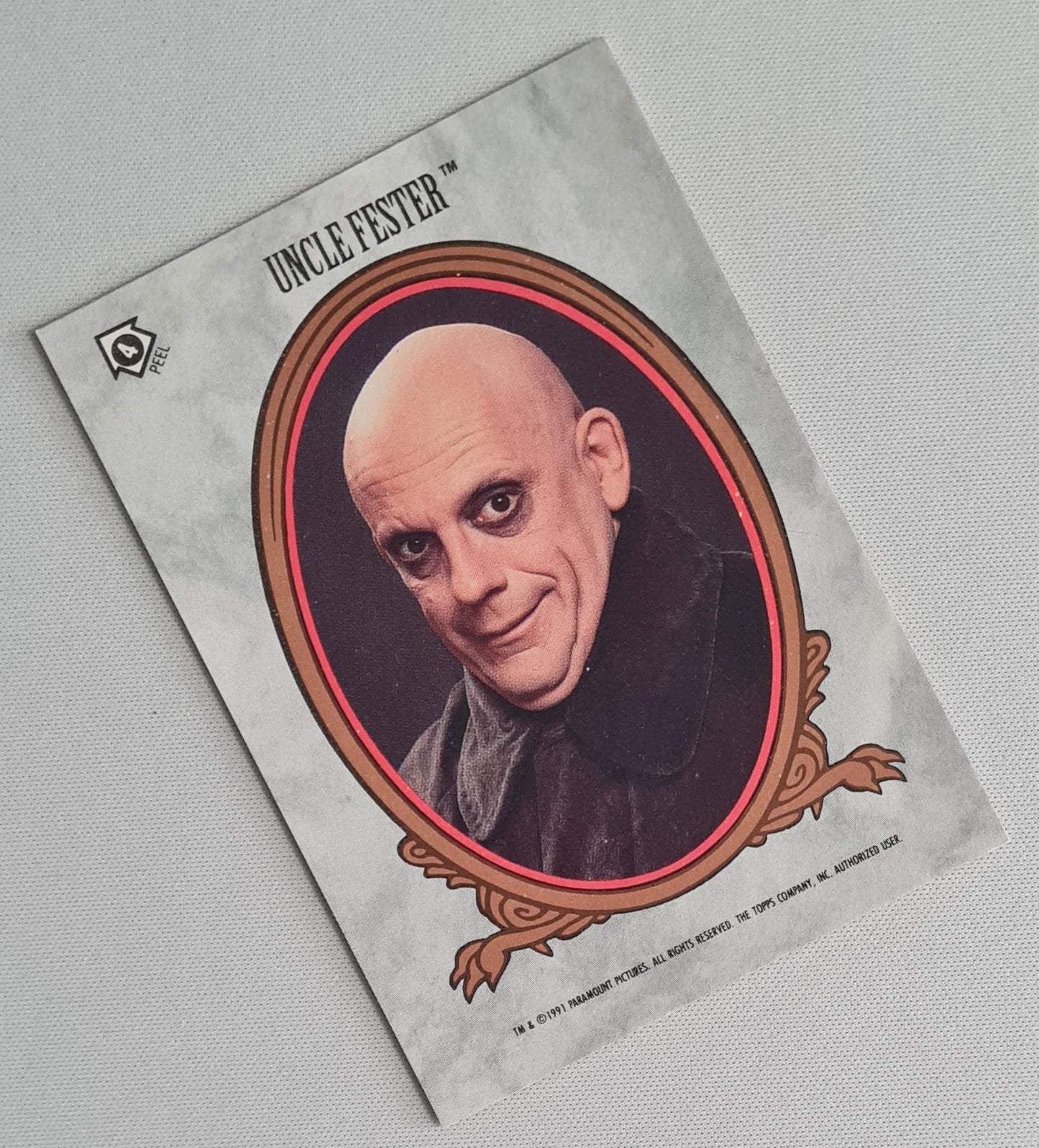 Addams Family - 1991 Topps Paramount Pictures #4 Featuring: Uncle Fester