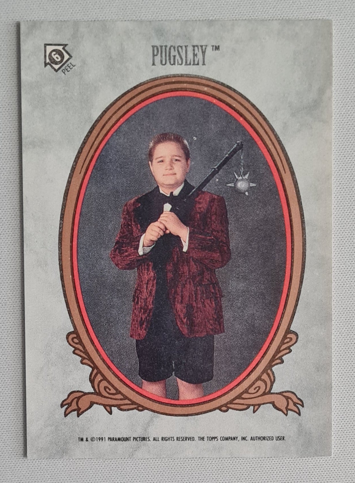 Addams Family - 1991 Topps Paramount Pictures #6 Featuring: Pugsley