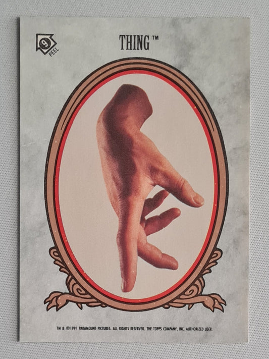 Addams Family - 1991 Topps Paramount Pictures #9 Featuring: Thing
