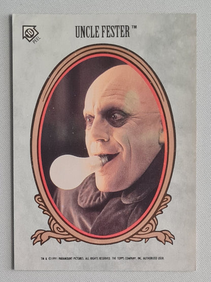 Addams Family - 1991 Topps Paramount Pictures #10 Featuring: Uncle Fester
