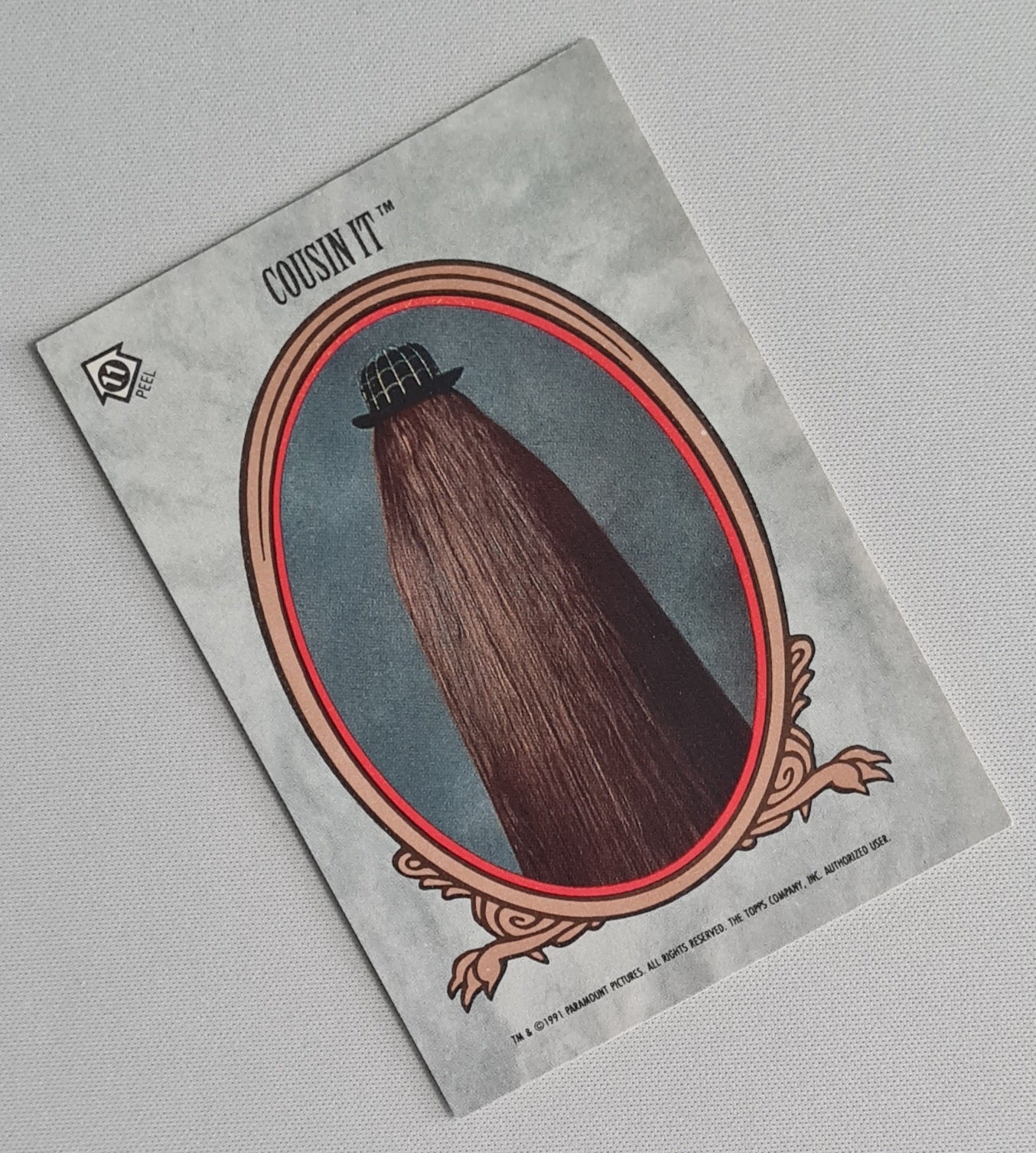Addams Family - 1991 Topps Paramount Pictures #11 Featuring: Cousin IT