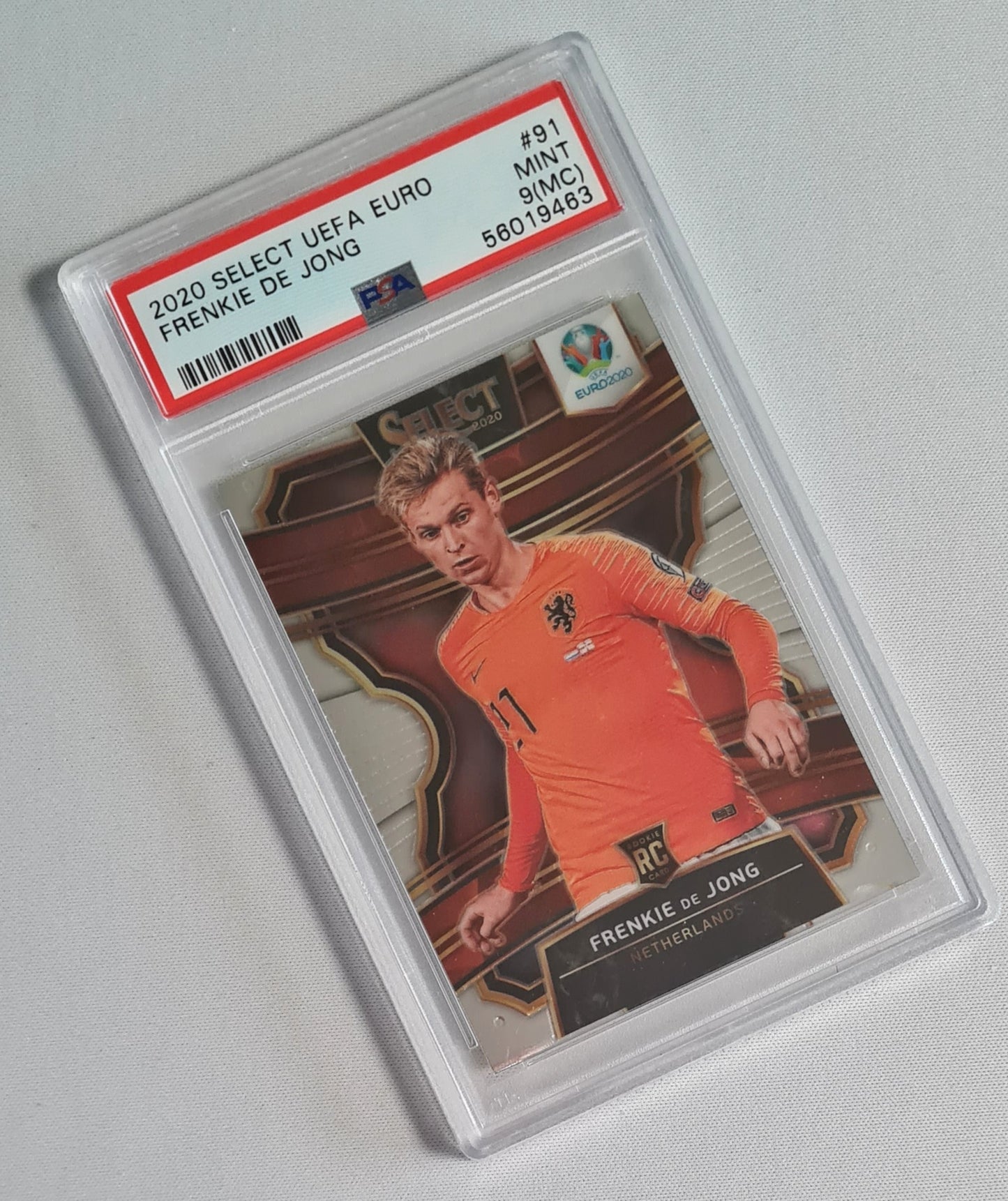 Frenkie de Jong - 2020 Select UEFA EURO 2000 #91 PSA 9 MINT