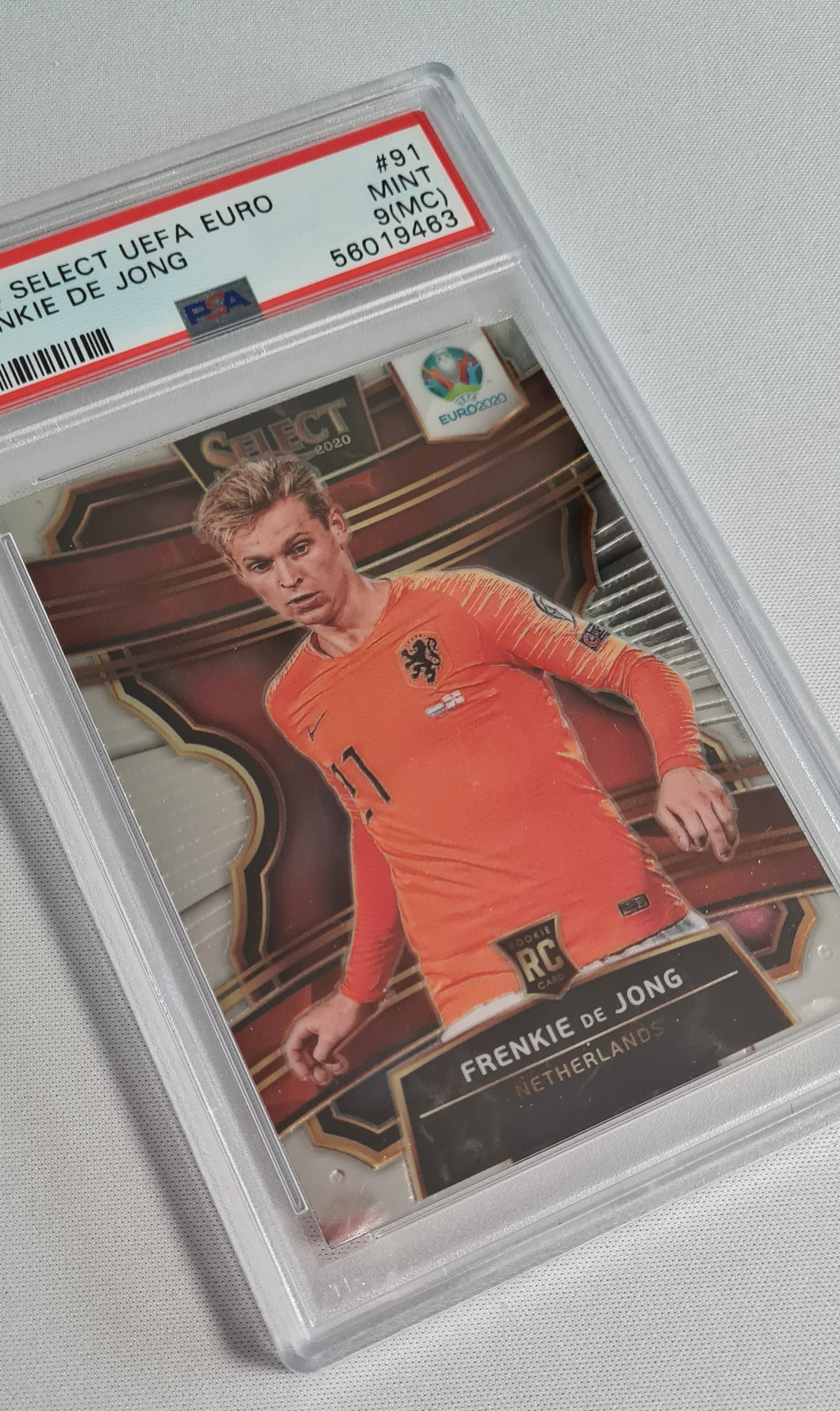 Frenkie de Jong - 2020 Select UEFA EURO 2000 #91 PSA 9 MINT