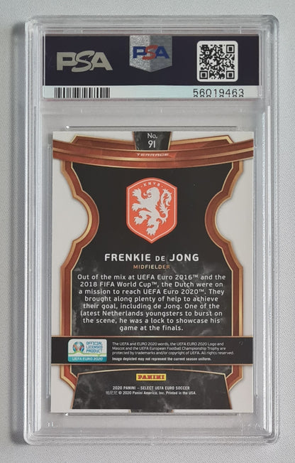 Frenkie de Jong - 2020 Select UEFA EURO 2000 #91 PSA 9 MINT