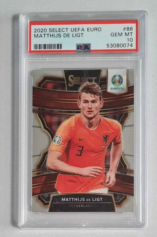 Matthijs de Ligt - 2020 Select UEFA EURO 2000 #86 PSA 10 GEM MINT