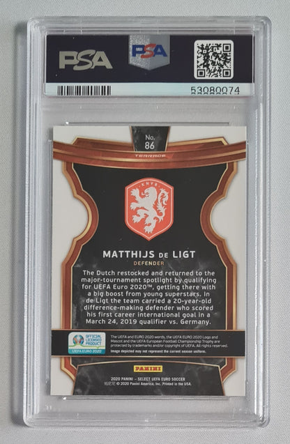 Matthijs de Ligt - 2020 Select UEFA EURO 2000 #86 PSA 10 GEM MINT