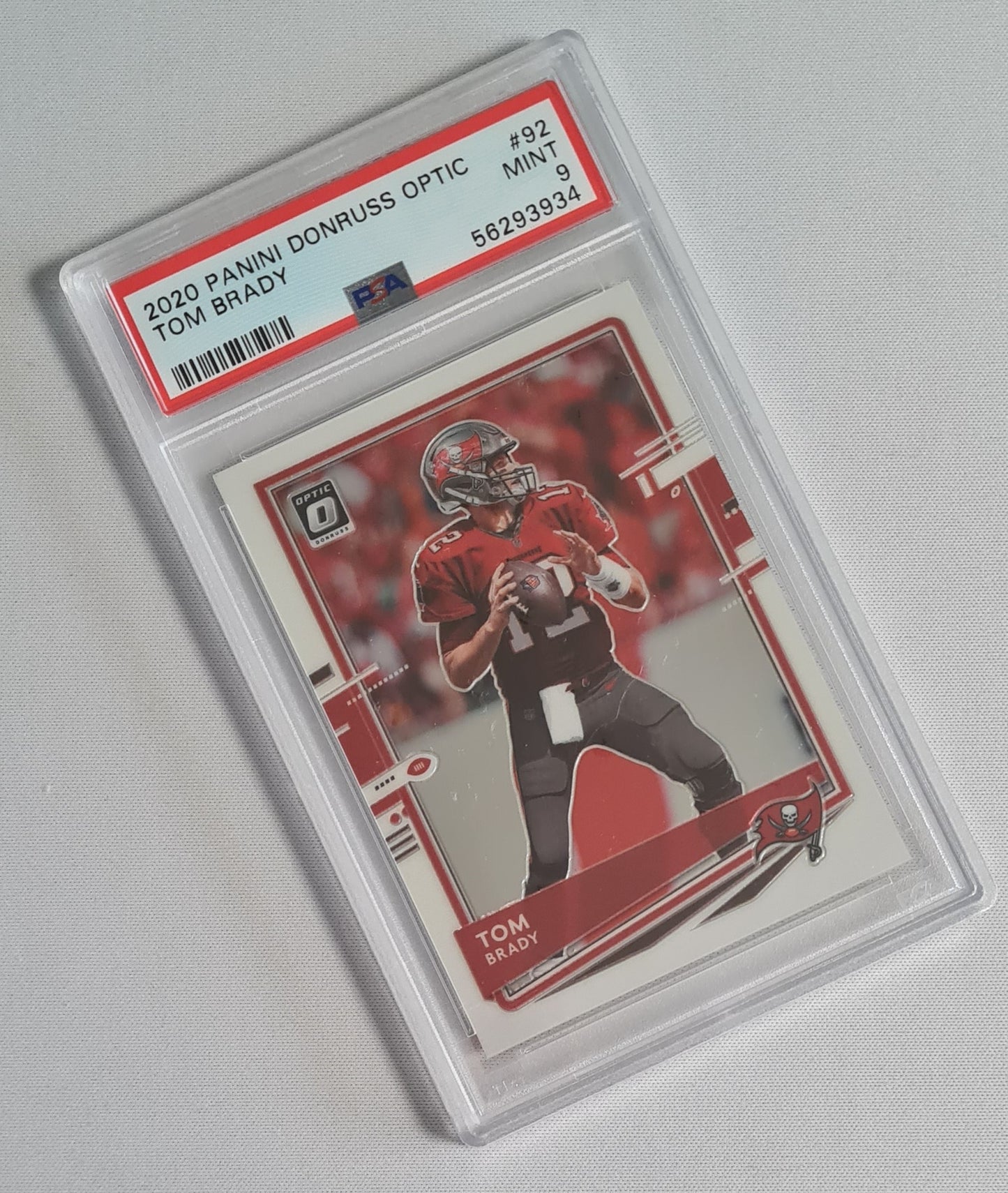 Tom Brady - 2020 Panini Donruss Optic NFL Football Buccaneers #92 PSA 9 MINT