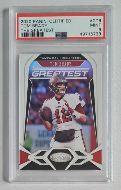 Tom Brady - 2020 Panini Certified The Greatest NFL Football Tampa Bay Buccaneers #GTB PSA 9 MINT