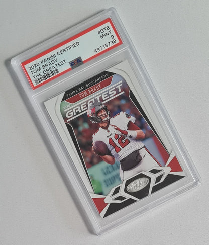 Tom Brady - 2020 Panini Certified The Greatest NFL Football Tampa Bay Buccaneers #GTB PSA 9 MINT