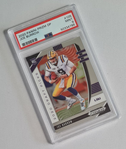 Joe Burrow - 2020 Panini Prizm D.P. LSU Football (RC) #105 PSA 9 MINT
