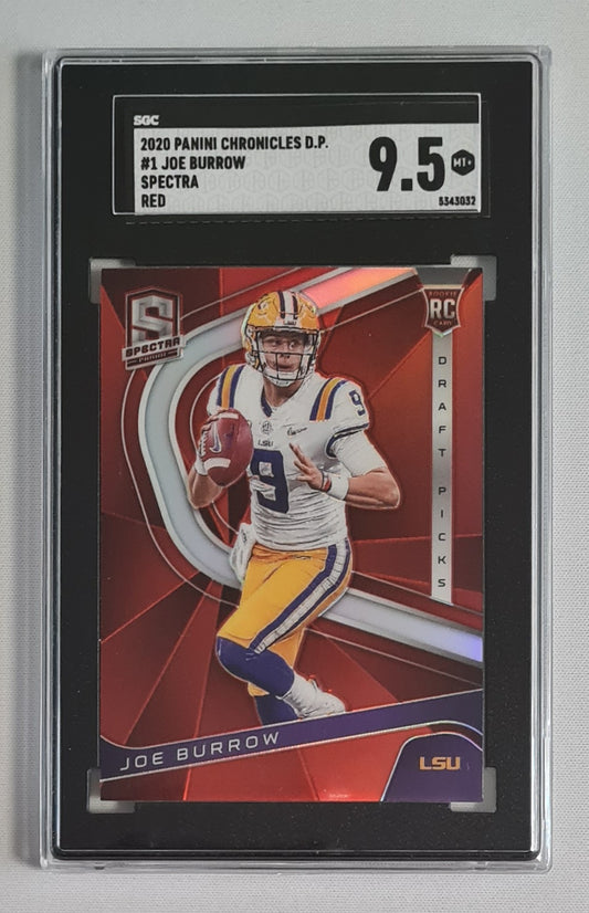 Joe Burrow - 2020 Panini Chronicles D.P. LSU Football (RC) #1 SGC 9.5 MINT+